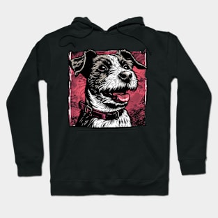 Retro Art Jack Russell Terrier Dog Lover Hoodie